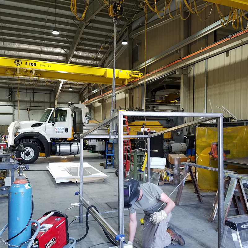 The fabrication shop at Bryan Tool
