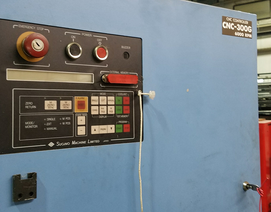 CNC milling machine fitted with a new control panel